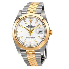 Rolex Datejust 41 White Dial Steel and Yellow Gold Jubilee Bracelet Men's Watch