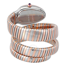 Serpenti Tubogas Silver Opaline Dial Quartz Ladies Watch