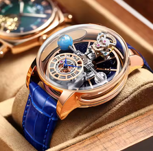Jacob & Co Diamond-Encrusted Tourbillon Mechanical Wristwatch With Luxury Watchbox 47mm