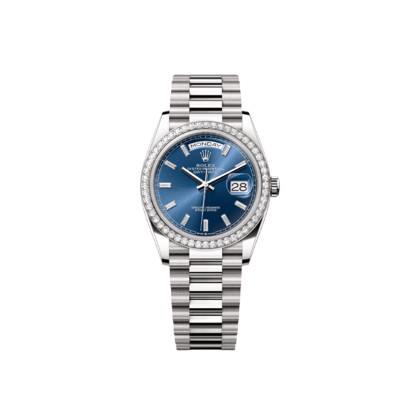Day - Date 36 Oyster, 36 mm, White Gold Reference 128349RBR - BEAUTY BAR