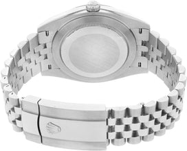 Rolex Datejust 41mm Blue Dial Baton Index Luxury Men's Wristwatch