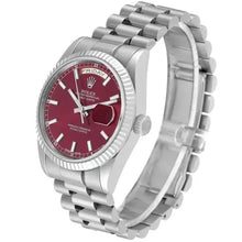 Rolex Day - Date 36 Cherry Dial Fluted Bezel - BEAUTY BAR