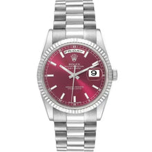 Rolex Day - Date 36 Cherry Dial Fluted Bezel - BEAUTY BAR