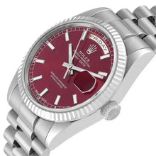 Rolex Day - Date 36 Cherry Dial Fluted Bezel - BEAUTY BAR