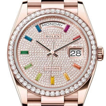 Rolex Day - Date 36 Oyster, 36 mm, Everose Gold and Diamonds Reference 128345RBR - BEAUTY BAR