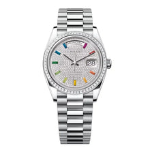 Rolex Day-Date 36 Oyster, 36 mm, White Gold and Diamonds Dial Crystal Bracelet