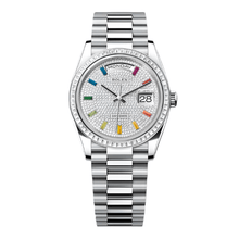 Rolex Day-Date 36 Oyster, 36 mm, White Gold and Diamonds Dial Crystal Bracelet