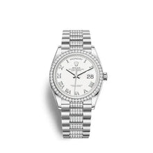Rolex Day - Date 36 White Gold Ref# 128349RBR - 0026 - BEAUTY BAR