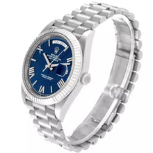 Rolex Day - Date 40mm Blue Ombré Roman Dial Fluted Bezel President Bracelet - 228236 - BEAUTY BAR