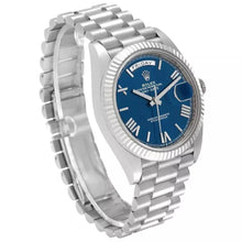 Rolex Day - Date 40mm Blue Ombré Roman Dial Fluted Bezel President Bracelet - 228236 - BEAUTY BAR