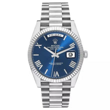 Rolex Day - Date 40mm Blue Ombré Roman Dial Fluted Bezel President Bracelet - 228236 - BEAUTY BAR