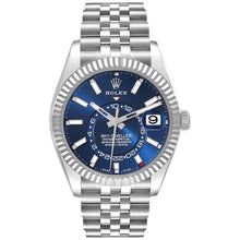 Rolex Sky-Dweller Blue Dial Steel Jubilee Bracelet Men's Watch 42mm
