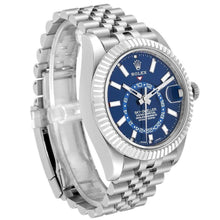 Rolex Sky-Dweller Blue Dial Steel Jubilee Bracelet Men's Watch 42mm